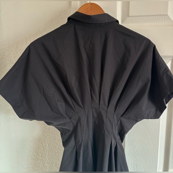 Exquise Anthropologie Black Button-Up Mini Tobie Shirt Dress XS - Picture 5 of 9